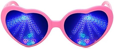 дифракционные Очила viluosbaby с ефект на сърцето, Специални Светлоотразителни Очила във формата на сърце, които Позволяват да видим Любовта (розови)