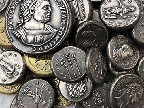 Римски Монети Месинг Със Сребърно Покритие Старинни Занаяти Чуждестранни Възпоменателни Монети Неправилен Размер Тип 17
