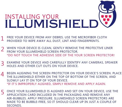 Защитно фолио ILLUMISHIELD, съвместима с Samsung Nexus S, Google Nexus S) (3 опаковки), Защитно фолио Clear HD Shield за предпазване