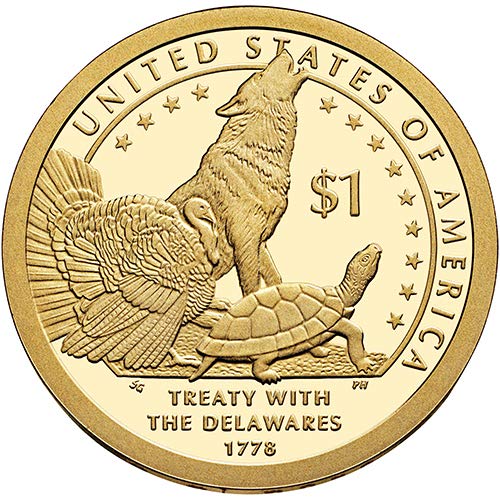 Потвърждаване на договор за 2013 г. с индиански долара делаваров Сакагавея Choice Необращенный Монетен двор на САЩ