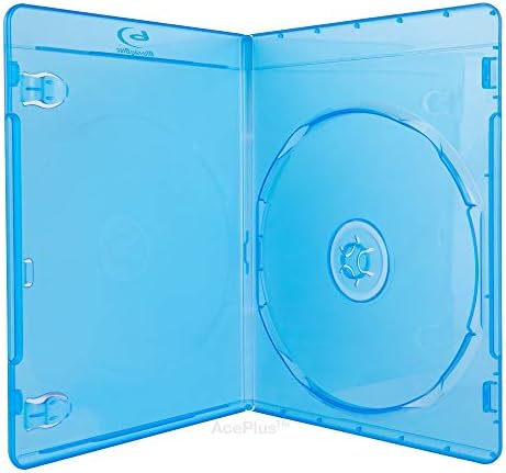 Седалките AcePlus Single Slim Blu-ray ультратонкой дебелина 6 мм за съхранение на един диск с прозрачна обвивка и логото (25 броя