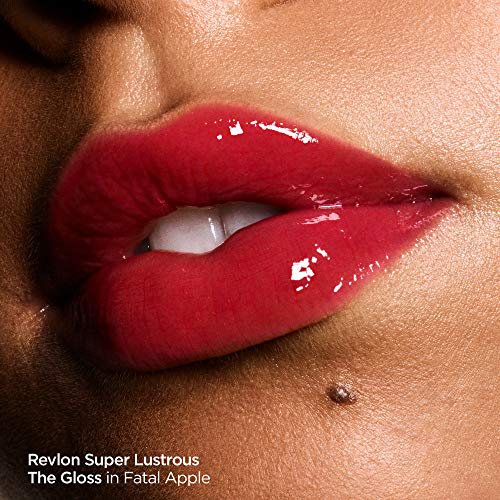 Блясък за устни от Revlon, Супер Блестящ The Гланц, Нелипкий, с висок гланц, 265 Black Cherry, 0,13 грама