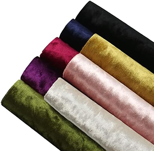 David accessories Кадифе Мека Кърпа от Изкуствена Кожа 7 бр 7,7 x 12,9 (20 см x 33 см) на Различни Цветове за Чанти Направи си сам,