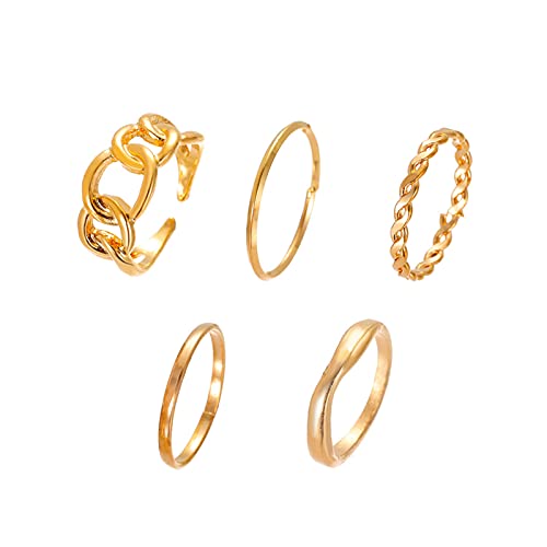 Комплект пръстени YienDoo Boho от Ставите на Пръстите, Пръстени за Кухи Ставите, Пръстени, за Усукване на Показалеца на Пръстите,