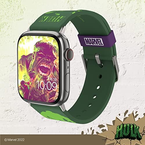 Колекция ремъците за умни часа Marvel – Hulk - Официално лицензирани, са съвместими с Apple Watch (не са включени в комплекта) -